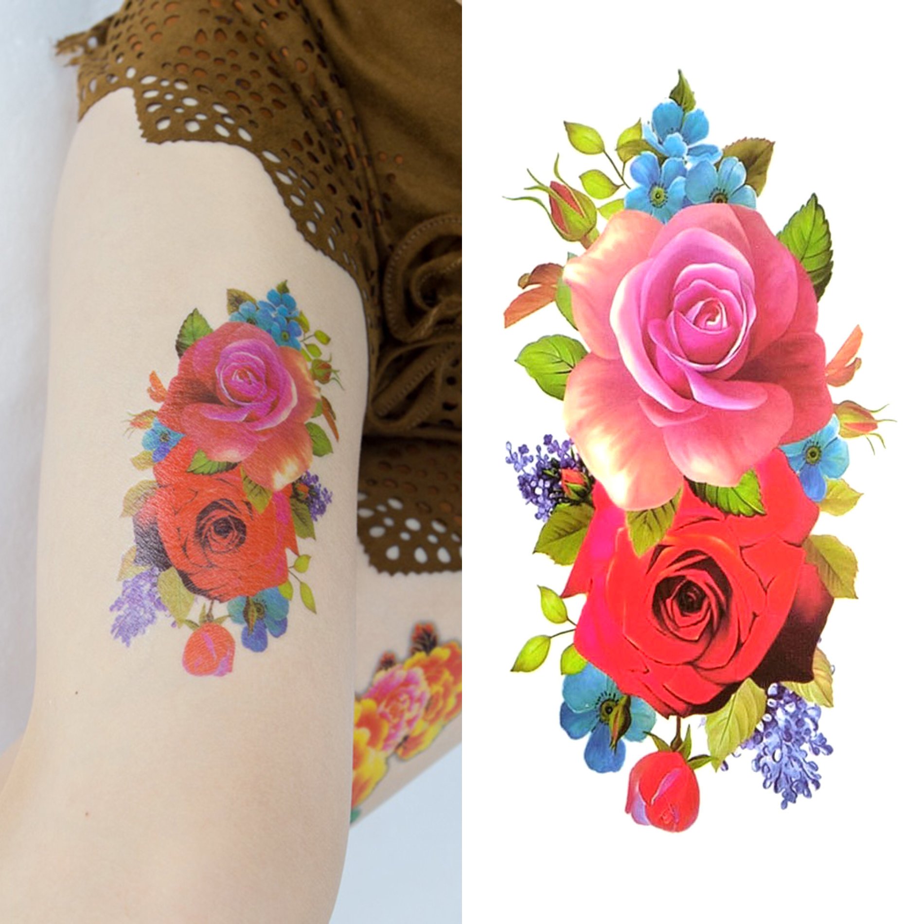 El arte floral en tu piel: Descubre las rosas tatuajes en la mano