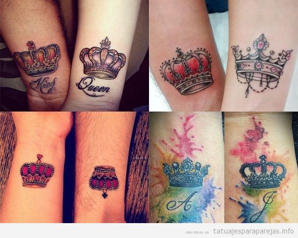 tatuajes de coronas para parejas